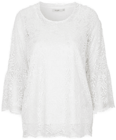 Cellbes Of Sweden blondetopp med klokkeformet erme