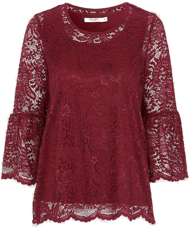 Cellbes Of Sweden blondetopp med klokkeformet erme