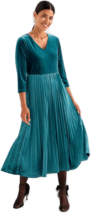 Cellbes Of Sweden plissert fløyelkjole