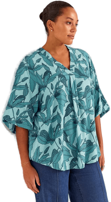 Cellbes Of Sweden Vevet bluse med pufferme