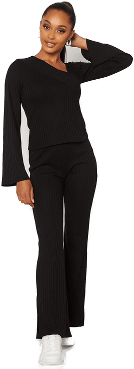 Bubbleroom Lesley rib top