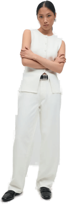 Gina Tricot Baggy jeans Hvit