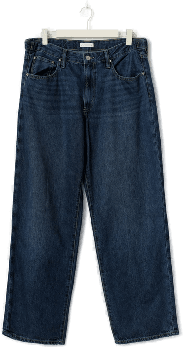 Gina Tricot Baggy snap jeans Blå