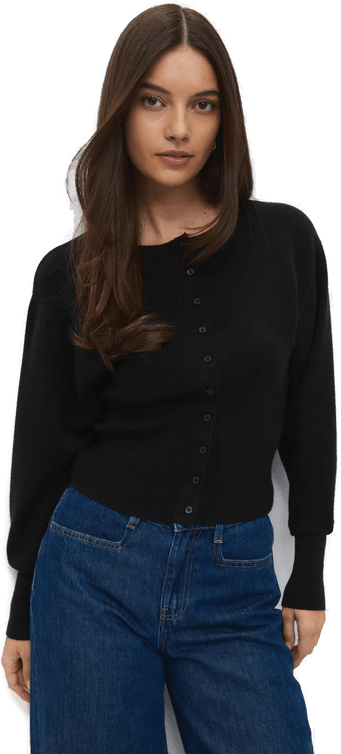 Gina Tricot Shaped knitted cardigan svart