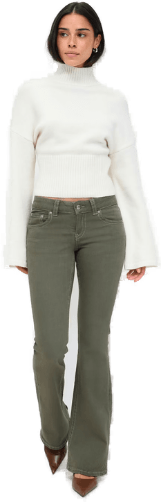 Gina Tricot Y2K low bootcut jeans Grønn
