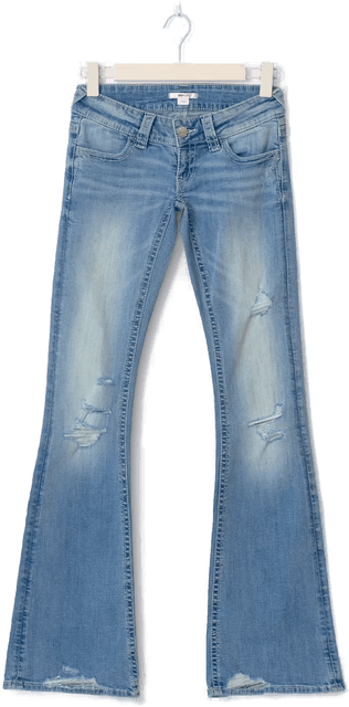 Gina Tricot 14+ too messy flare jeans tall