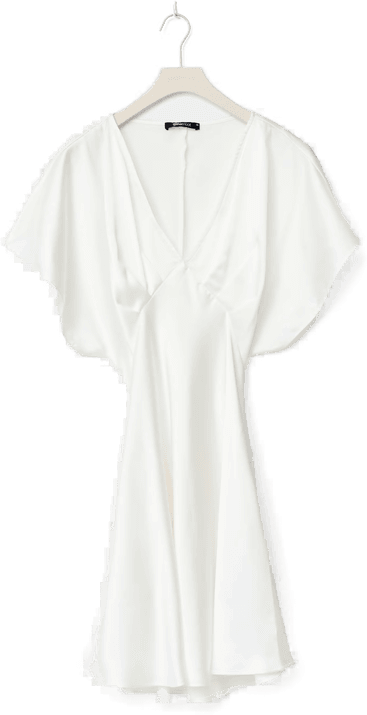 Gina Tricot Satin mini dress Hvit