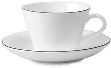 Gustavsbergs Porslinsfabrik Natur kaffekopp + fat