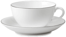 Gustavsbergs Porslinsfabrik Natur Tekopp med fat