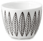 Gustavsbergs Porslinsfabrik Svart Salix eggeglass