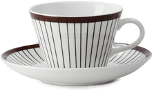 Gustavsbergs Porslinsfabrik Ribb kaffekopp med skål