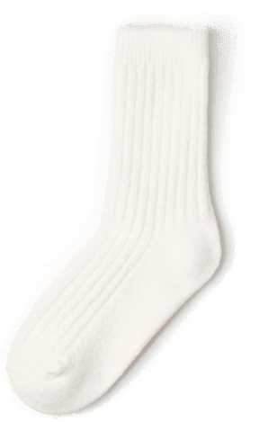 Lindex ribbestrikkede sokker