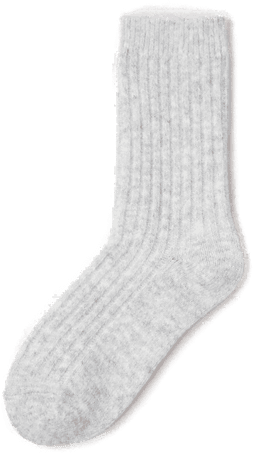 Lindex ribbestrikkede sokker