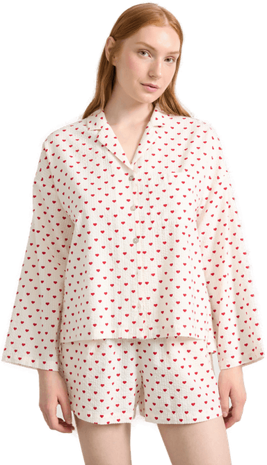 Lindex Pyjamasskjorte i seersucker