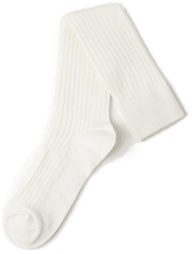 Lindex ribbet knestrømper i merinoull