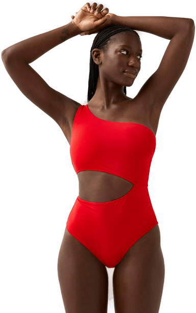 Lindex One Shoulder Badedrakt