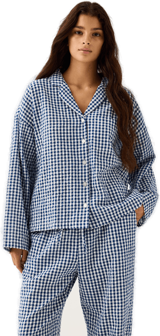 Lindex Pyjamasskjorte i seersucker