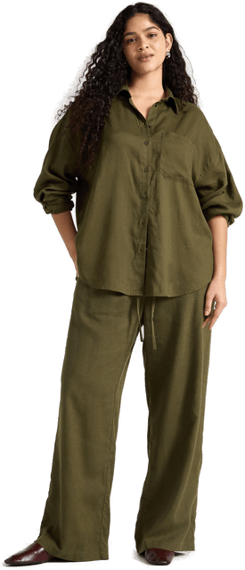 Lindex Vide bukser i linblanding