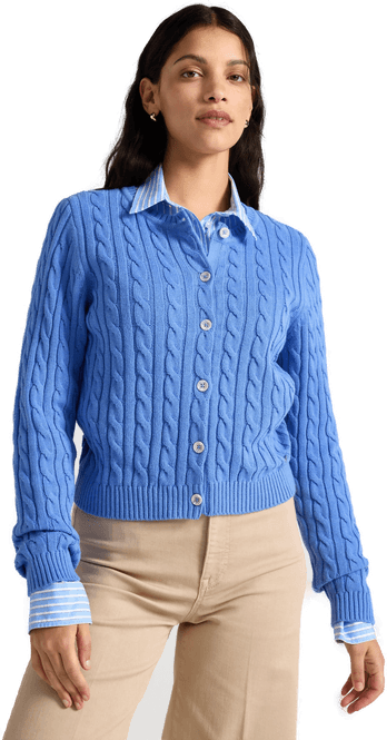 Lindex flettestrikket cardigan