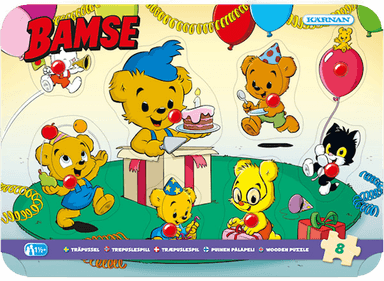 Knottpuslespill Bamse 8 brikker, Egmont Kärnan