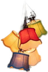 Konstsmide Lysslynge E27 10 gul LED