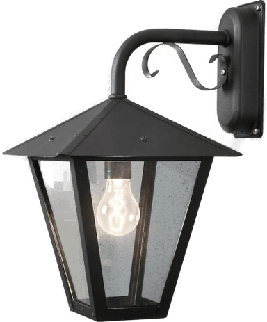 Konstsmide Benu Down utelys vegg, svart