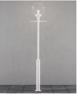 Konstsmide Orion lyktestolpe E27 hvit