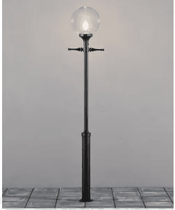 Konstsmide Orion lyktestolpe E27 svart