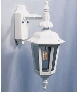 Konstsmide Pallas vegglampe E27 Hvit