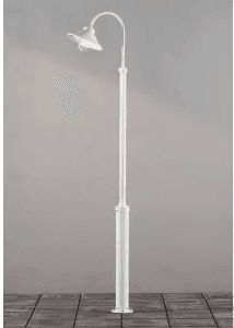 Konstsmide Vega lyktestolpe E27 Hvit