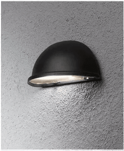 Konstsmide Torino halvmåneplafond E14 svart