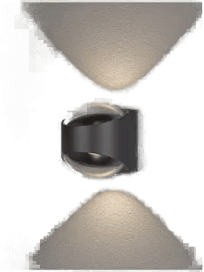 Konstsmide Bitonto vegglampe grå LED