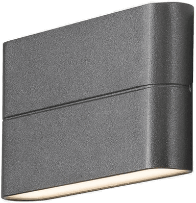 Konstsmide Chieri Vegglampe 2x6W, LED, antracit
