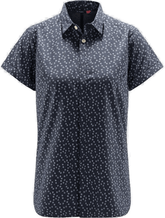 Haglöfs Idun SS Shirt Women Dense Blue Flower