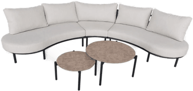 Hillerstorp Solnäs sofagruppe Svart