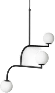Pholc Mobil 70 Pendel Svart/Opalvit