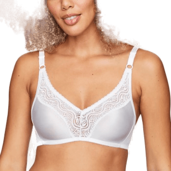 Swegmark Glitter Soft Bra Hvit