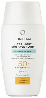 Cliniderm Ultra Light Sun Face Fluid SPF50+