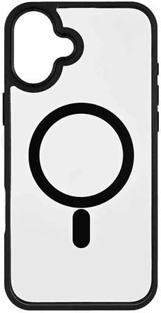 Onsala MagSerie Bumper iPhone 16 Plus Sort/Gjennomsiktig