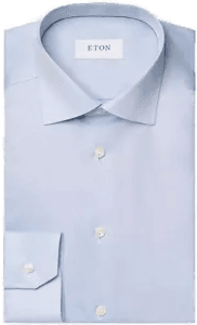 Eton 3000 Slim Skjorte Lyseblå 43