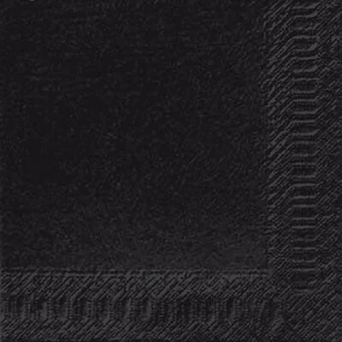 Duni Servietter 24x24 Sort 3-lags