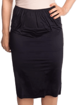 Trofé Slip Skirt Long Svart