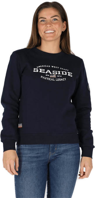 Seaside Nautical Crewneck W