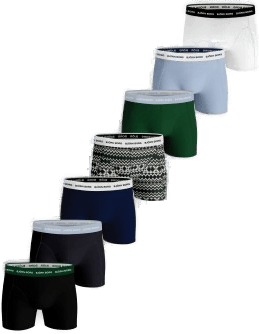 Björn Borg 7P Essential Shorts Blå Mønster