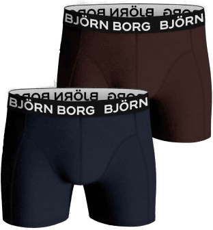 Björn Borg Bamboo Cotton Boxer 2P Blå/Brun