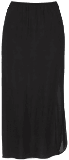 Damella Long Waist Slip Svart