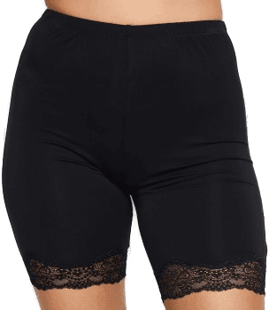 Damella Bamboo Lace Shorts Svart