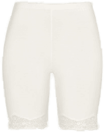 Damella Bamboo Lace Shorts Hvit