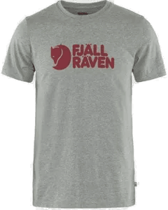 Fjällräven Logo T-shirt Herre Grey Melange