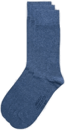 Amanda Christensen True Cotton Socks Denim Blue